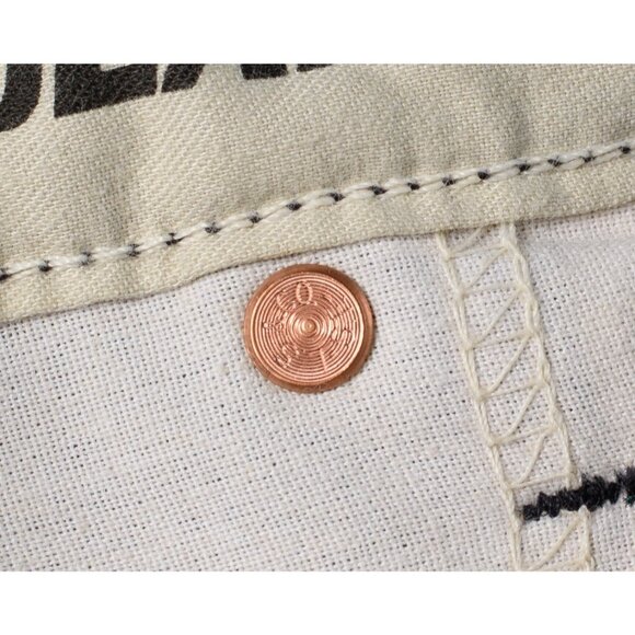 Vintage Levi's White Tab Size 30 Black Denim Jean Shorts Made in Canada Y2K 90s - Picture 5 of 7